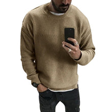 Load image into Gallery viewer, Autumn Modish Men Knitted Sweaters O Neck Pull Knitwear Winter Warm Clothes Casual Jumper Solid Pullovers Slim Sweater Homme