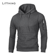 Load image into Gallery viewer, Litthing New Sweater Men Solid Pullovers Fashion Men Casual Hooded Sweater Autumn Winter Warm Femme Men Clothes Slim Fit Jumpers