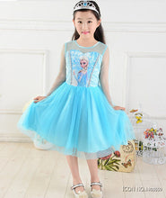 Load image into Gallery viewer, 2019 Children Vestidos Fever Elsa Anna Dress For Girls Princess Dress Baby Cloth Summer Customs Kids Cosplay Party Girls Dresses