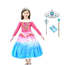 Load image into Gallery viewer, 2019 Children Vestidos Fever Elsa Anna Dress For Girls Princess Dress Baby Cloth Summer Customs Kids Cosplay Party Girls Dresses