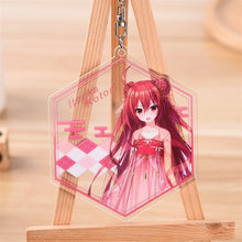 Load image into Gallery viewer, Anime DATE A LIVE Keychain  Ancient customs Yatogami Tohka Tokisaki Kurumi Cosplay Acrylic Figure Keyring Pendant Charms Gift