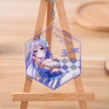 Load image into Gallery viewer, Anime DATE A LIVE Keychain  Ancient customs Yatogami Tohka Tokisaki Kurumi Cosplay Acrylic Figure Keyring Pendant Charms Gift