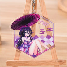 Load image into Gallery viewer, Anime DATE A LIVE Keychain  Ancient customs Yatogami Tohka Tokisaki Kurumi Cosplay Acrylic Figure Keyring Pendant Charms Gift