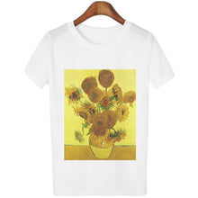 Load image into Gallery viewer, Summer Fashion T Shirt Women Clothes 2019 Van Gogh Art Oil Painted Starry Night Top Casual Harajuku Short Sleeve Streetwear Tee