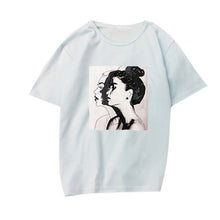 Load image into Gallery viewer, Fashion Summer Women Tshirt Hand-painted Girl Printed O-neck Ladies Clothing Harajuku Slim Fit T-shirt Soft Casual Tops Tee