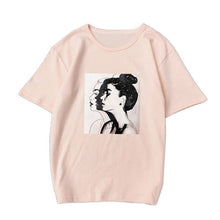 Load image into Gallery viewer, Fashion Summer Women Tshirt Hand-painted Girl Printed O-neck Ladies Clothing Harajuku Slim Fit T-shirt Soft Casual Tops Tee