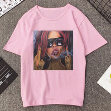 Load image into Gallery viewer, Vogue Sexy Lips Painted Lipstick Beauty Harajuku Summer T Shirt Women Arrivals Aesthetic Printed T-shirt Tops Casual Ropa Tshirt