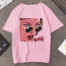 Load image into Gallery viewer, Vogue Sexy Lips Painted Lipstick Beauty Harajuku Summer T Shirt Women Arrivals Aesthetic Printed T-shirt Tops Casual Ropa Tshirt