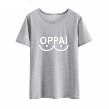 Load image into Gallery viewer, ONSEME Oppai Hand Painted tshirt graphic tees women vogue white t shirt summer top tumblr female T-shirt camiseta mujer Q-666