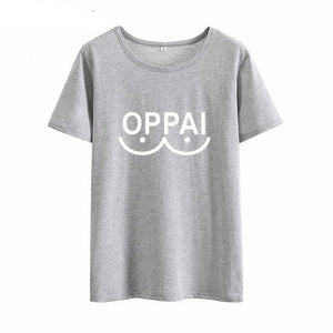 ONSEME Oppai Hand Painted tshirt graphic tees women vogue white t shirt summer top tumblr female T-shirt camiseta mujer Q-666