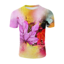 Load image into Gallery viewer, YELITE 2019 Newest Painted Bird Flower 3D T Shirt Men Tshirt Summer T-Shirt Casual Tops Short Trees Tiger Tees Male T-Shirt Hot