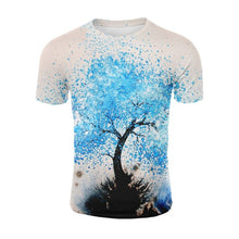 Load image into Gallery viewer, YELITE 2019 Newest Painted Bird Flower 3D T Shirt Men Tshirt Summer T-Shirt Casual Tops Short Trees Tiger Tees Male T-Shirt Hot