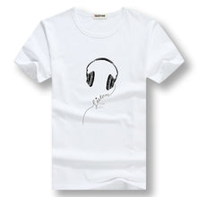 Load image into Gallery viewer, new T Shirt Off White Harajuku T Shirt Men Fashion Headset Print for Cool Boy and Men Streetwear Tshirt for Boyfriend Gift Tees