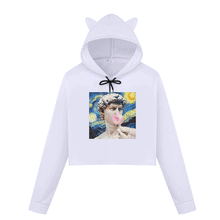 Load image into Gallery viewer, Michelangelo Winter Long Sleeved Sweatsirt Statue Bubble Gum Chewing Gum Fun Funny Harajuku Round Neck New Sweatshirt