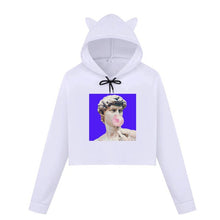 Load image into Gallery viewer, Michelangelo Winter Long Sleeved Sweatsirt Statue Bubble Gum Chewing Gum Fun Funny Harajuku Round Neck New Sweatshirt