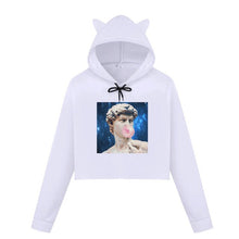 Load image into Gallery viewer, Michelangelo Winter Long Sleeved Sweatsirt Statue Bubble Gum Chewing Gum Fun Funny Harajuku Round Neck New Sweatshirt