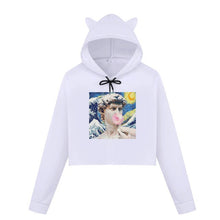 Load image into Gallery viewer, Michelangelo Winter Long Sleeved Sweatsirt Statue Bubble Gum Chewing Gum Fun Funny Harajuku Round Neck New Sweatshirt