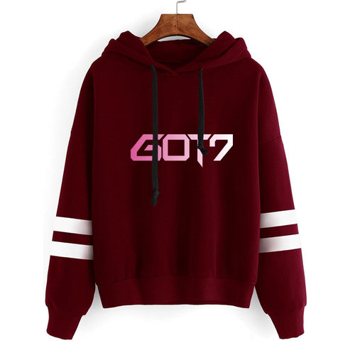 GOT7 Kpop Sweatshirt fashion hoodies Women Men oodie Sweatsirts hip pop shirt popular Wam Sweater got7 hoodie tracksuit casual