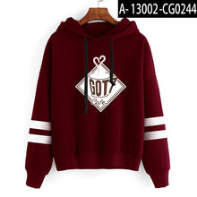 Load image into Gallery viewer, GOT7 Kpop Sweatshirt fashion hoodies Women Men oodie Sweatsirts hip pop shirt popular Wam Sweater got7 hoodie tracksuit casual