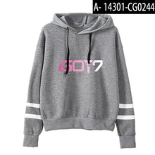 Load image into Gallery viewer, GOT7 Kpop Sweatshirt fashion hoodies Women Men oodie Sweatsirts hip pop shirt popular Wam Sweater got7 hoodie tracksuit casual