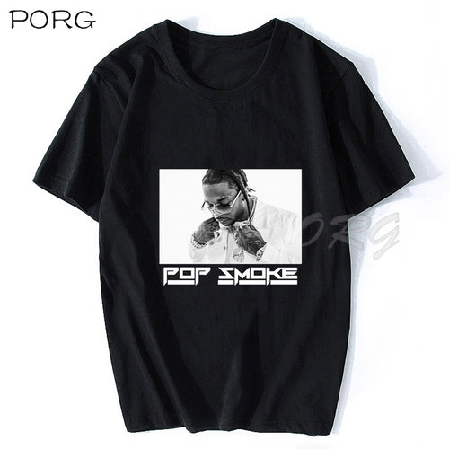 Vintage Cool Rapper Men Women T Shirt Oversized Rip Pop Smoke Casual O Neck Hip Hop Short Sleeve T-Shirt Streetwear Men Tshirt