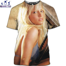 Load image into Gallery viewer, Mamba Top 3D Harajuku Singer Britney Spears T-Shirt  Hip-Hop Music Men's T-Shirt  Hentai Beauty Bikini Shirt Nature Forest Shirt