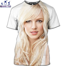 Load image into Gallery viewer, Mamba Top 3D Harajuku Singer Britney Spears T-Shirt  Hip-Hop Music Men's T-Shirt  Hentai Beauty Bikini Shirt Nature Forest Shirt