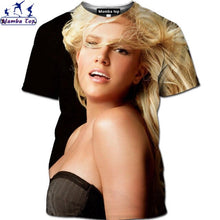 Load image into Gallery viewer, Mamba Top 3D Harajuku Singer Britney Spears T-Shirt  Hip-Hop Music Men's T-Shirt  Hentai Beauty Bikini Shirt Nature Forest Shirt