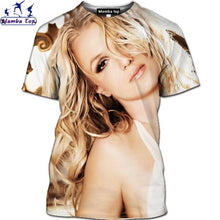 Load image into Gallery viewer, Mamba Top 3D Harajuku Singer Britney Spears T-Shirt  Hip-Hop Music Men's T-Shirt  Hentai Beauty Bikini Shirt Nature Forest Shirt