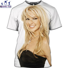 Load image into Gallery viewer, Mamba Top 3D Harajuku Singer Britney Spears T-Shirt  Hip-Hop Music Men's T-Shirt  Hentai Beauty Bikini Shirt Nature Forest Shirt