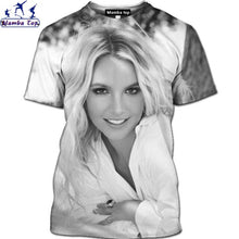 Load image into Gallery viewer, Mamba Top 3D Harajuku Singer Britney Spears T-Shirt  Hip-Hop Music Men's T-Shirt  Hentai Beauty Bikini Shirt Nature Forest Shirt