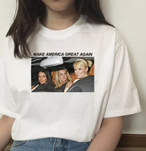 Load image into Gallery viewer, kuakuayu HJN Britney Make America Great Again T-Shirt Women&#39;s Tumblr Fashion Cute Funny Meme Shirt Hipsters Street Style Top