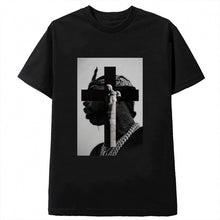Load image into Gallery viewer, Pop Smoke Fashion Black Tee Hip Hop Streetwear Male T-Shirt Men Rapper Meet The Woo King Of New York Casual Tops Tee