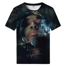 Load image into Gallery viewer, Popular Rapper Pop Smoke 3D Printed T-shirt Rapper Pop Smoke Hip Hop Cool Men Women T-shirt Hip-hop Round Neck Half Tops