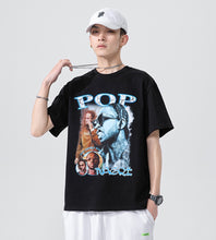 Load image into Gallery viewer, 2021 New Pop Smoke Fashion T Shirt Hip Hop Streetwear Male T-Shirt Men Rapper The Woo King Casual Tops Tee 100% cotton