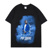 Load image into Gallery viewer, Pop Smoke Fashion T Shirt Hip Hop Streetwear Male T-Shirt Men Rapper Meet The Woo King of New York Casual Tops Tee 100% cotton