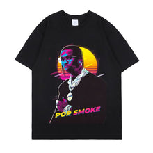 Load image into Gallery viewer, Pop Smoke Fashion T Shirt Hip Hop Streetwear Male T-Shirt Men Rapper Meet The Woo King of New York Casual Tops Tee 100% cotton