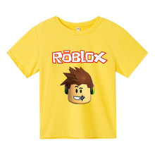 Load image into Gallery viewer, 2021 Fashion Robloxing Summer Short Sleeve Children&#39;s Clothing Cotton Printing Boys Girls T-shirt Cartoon Kids