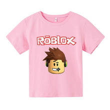 Load image into Gallery viewer, 2021 Fashion Robloxing Summer Short Sleeve Children&#39;s Clothing Cotton Printing Boys Girls T-shirt Cartoon Kids