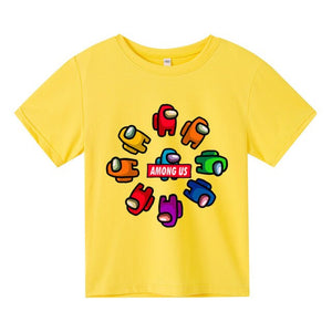 2021 Fashion Robloxing Summer Short Sleeve Children's Clothing Cotton Printing Boys Girls T-shirt Cartoon Kids