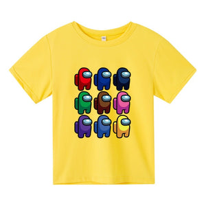 2021 Fashion Robloxing Summer Short Sleeve Children's Clothing Cotton Printing Boys Girls T-shirt Cartoon Kids