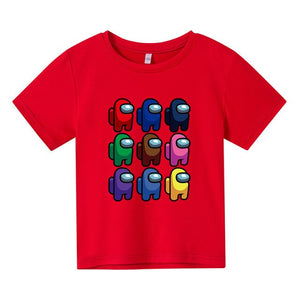 2021 Fashion Robloxing Summer Short Sleeve Children's Clothing Cotton Printing Boys Girls T-shirt Cartoon Kids