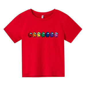 2021 Fashion Robloxing Summer Short Sleeve Children's Clothing Cotton Printing Boys Girls T-shirt Cartoon Kids