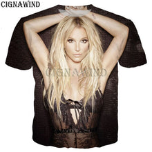 Load image into Gallery viewer, Fashion T Shirt Men/women Hip Hop Britney Spears 3D Printed T-shirts Unisex Harajuku Style Tshirt Streetwear Tops