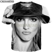 Load image into Gallery viewer, Fashion T Shirt Men/women Hip Hop Britney Spears 3D Printed T-shirts Unisex Harajuku Style Tshirt Streetwear Tops