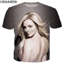 Load image into Gallery viewer, Fashion T Shirt Men/women Hip Hop Britney Spears 3D Printed T-shirts Unisex Harajuku Style Tshirt Streetwear Tops
