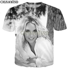 Load image into Gallery viewer, Fashion T Shirt Men/women Hip Hop Britney Spears 3D Printed T-shirts Unisex Harajuku Style Tshirt Streetwear Tops