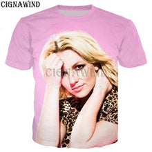 Load image into Gallery viewer, Fashion T Shirt Men/women Hip Hop Britney Spears 3D Printed T-shirts Unisex Harajuku Style Tshirt Streetwear Tops