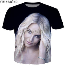 Load image into Gallery viewer, Fashion T Shirt Men/women Hip Hop Britney Spears 3D Printed T-shirts Unisex Harajuku Style Tshirt Streetwear Tops