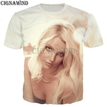 Load image into Gallery viewer, Fashion T Shirt Men/women Hip Hop Britney Spears 3D Printed T-shirts Unisex Harajuku Style Tshirt Streetwear Tops